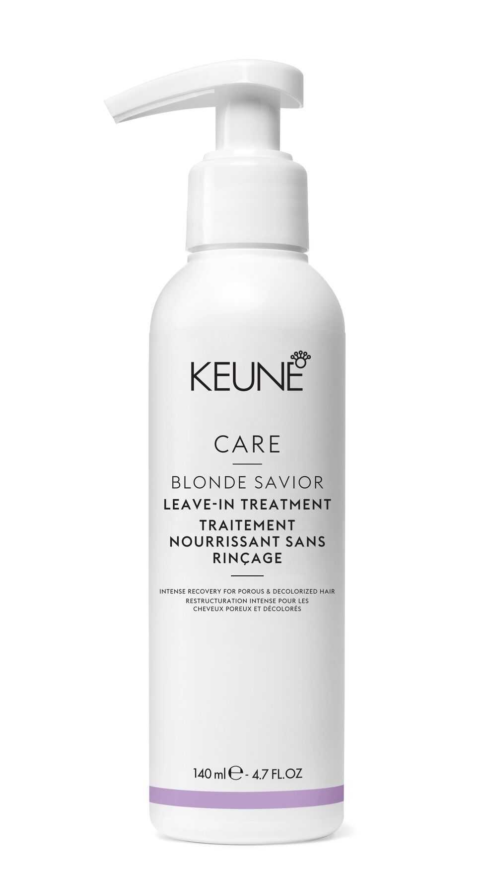 Le BLONDE SAVIOR LEAVE-IN TREATMENT est un produit de soin capillaire indélébile développé avec de l'acide glycolique et de la créatine pour les cheveux abîmés et décolorés.