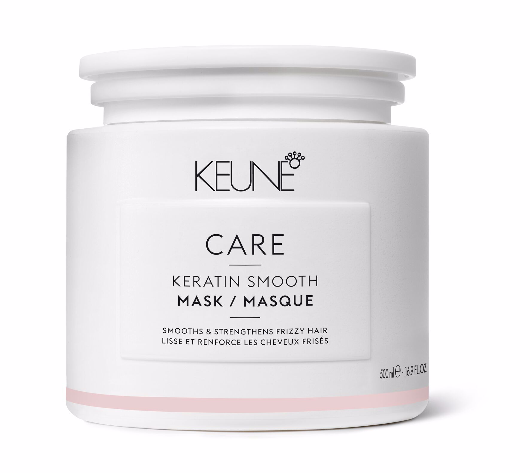 CARE KERATIN SMOOTH MASK verleiht Ihrem Haar Glatte und Geschmeidigkeit. Diese luxuriöse Haare Maske ist angereichert mit Keratin und Keravis, stärkt das Haar und bekämpft effektiv Frizz. Keune.ch.